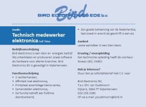 Vacature 05-2015