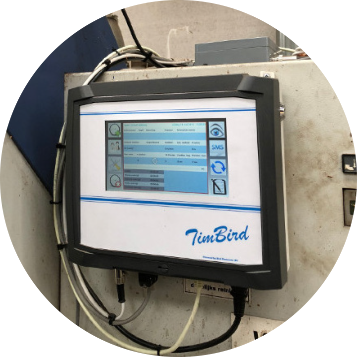 Home-producten TimBird interface