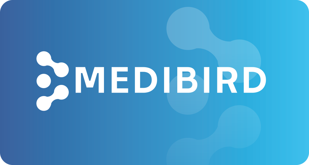 Medibird-logo Logo van MediBird – digitaal systeem voor veilig en efficiënt opiatenbeheer