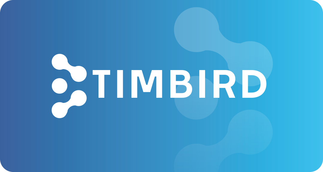 Logo van Timbird – slim registratiesysteem voor inzicht in productieprocessen